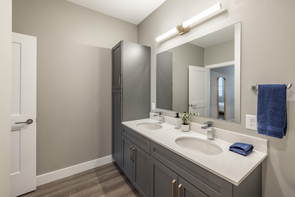 Bathroom With Vanity Lights at Preserve at Sycamore Creek, Osage Beach, MO 65065