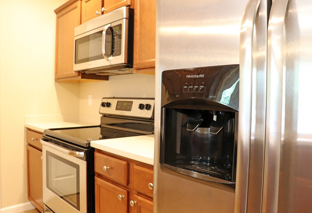 Close Up of Stainless Steel Appliances