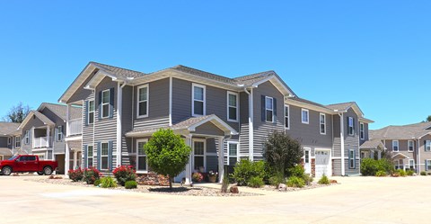 Exterior of Building with Gray Siding