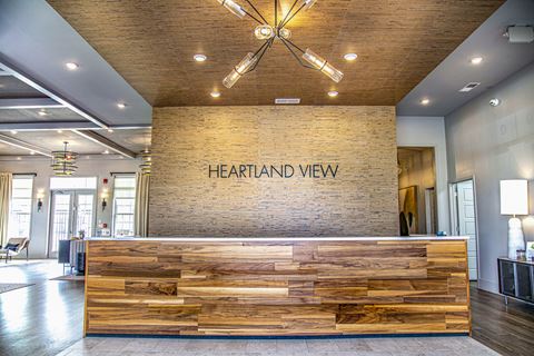 a view of the front desk at hearthland view chiropractic office lobby