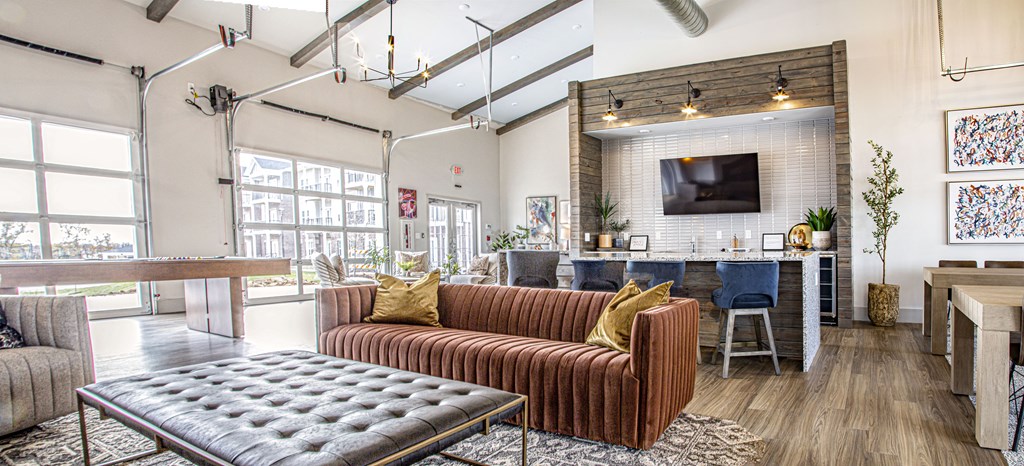 Resident Lounge at Heartland View Apartments, Wentzville, MO, 63385