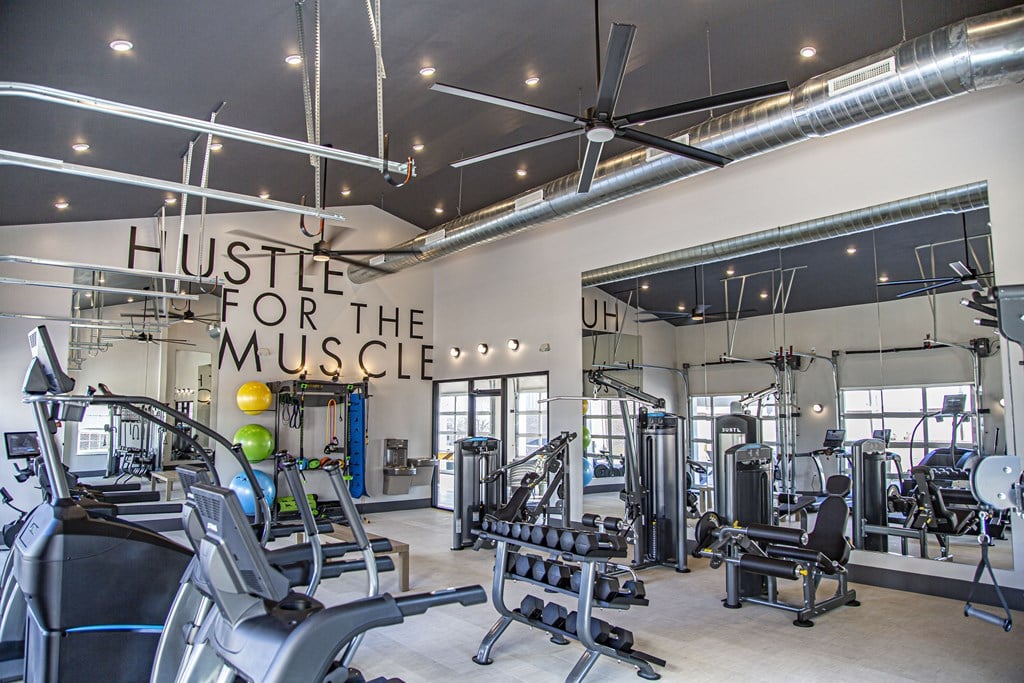 Modern Fitness Center at Heartland View Apartments, Wentzville, Missouri