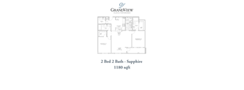 2 bedroom 2 bath E at GrandView Flats and Townhomes, Indiana