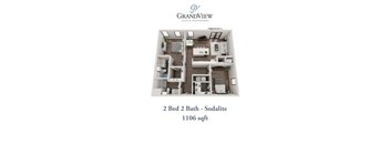 2 bed 2 bath A at GrandView Flats and Townhomes, Indiana