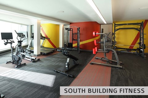 the gym at south building fitness  at Expo at Forest Park, St. Louis, MO