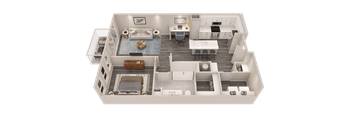 1 bed 1 bath at The Cunningham Apartments, Apartments, West Des Moines, IA