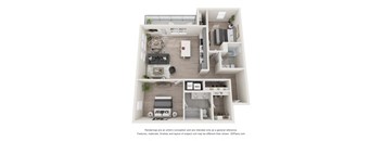 a 3 bedroom floor plan of a 2100 sq ft apartment