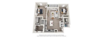a floor plan of a 1 bedroom with a bathroom and a living room