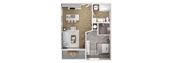 1 bed 1 bath at The Oliver Apartments, Olivette, 63132