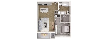 1 bed 1 bath D at The Oliver Apartments, Missouri, 63132