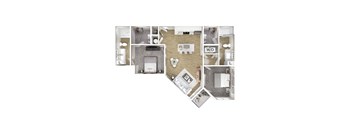 2 bed 2 bath at The Oliver Apartments, Olivette, MO, 63132