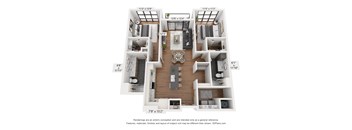 B1_1 Floorplan at Plaza at Pinnacle Hills, Arkansas, 72758