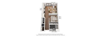 S1 Floorplan at Plaza at Pinnacle Hills, Rogers, AR, 72758