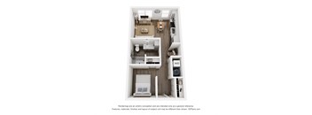 Unit A Floorplan at The Rail, St. Louis, MO 63110