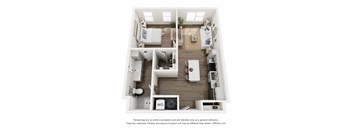 Unit C Floorplan at The Rail, St. Louis, 63110