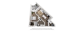 Unit G Floorplan at The Rail, Missouri, 63110