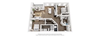 Unit M Floorplan at The Rail, Missouri