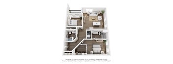 Unit N Floorplan at The Rail, Missouri, 63110