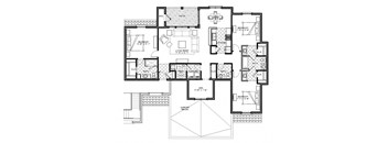 3 bed 2 bath Floorplan at The Residences at Toscana Park, Granger, IN