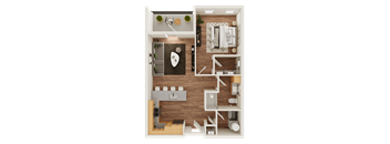 A1 Floor Plan at Timber Club, Missouri