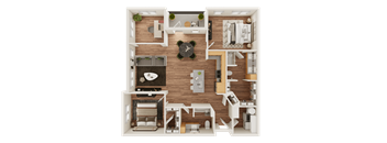 B3 Floor Plan at Timber Club, St. Peters, MO