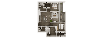 a 1 bedroom floor plan  503 square feet