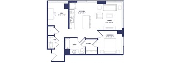 Unit 01 843sf at Two Twelve Clayton, Clayton, Missouri