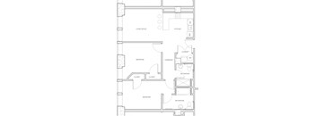 Unit L Floorplan at Studebaker Lofts, South Bend, 46601