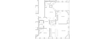 3 Bedroom Floorplan at Studebaker Lofts, South Bend, IN
