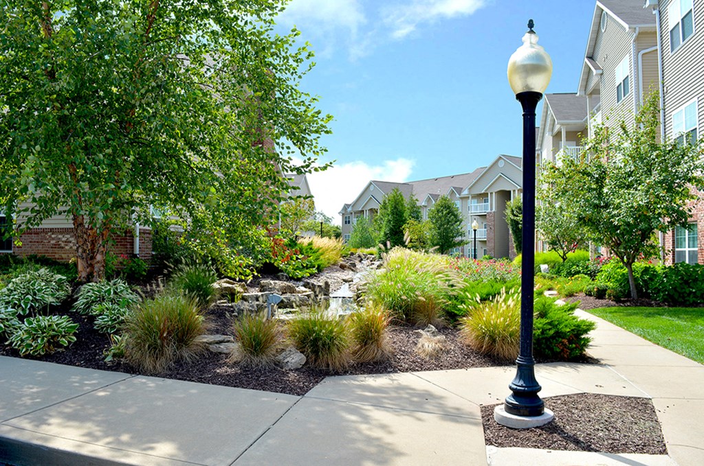 exterior lamp post at Villas At Crystal Lake, Illinois, 62226