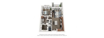 Arabian Floor Plan at Wildhorse Apartments, Missouri
