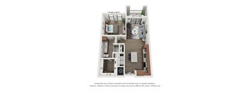 Blazer Floor Plan at Wildhorse Apartments, Missouri, 63017