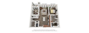 Clydesdale Floor Plan at Wildhorse Apartments, Chesterfield, MO