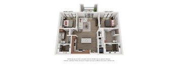 Mongolian Floor Plan at Wildhorse Apartments, Chesterfield