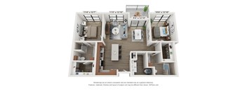 Waler Floor Plan at Wildhorse Apartments, Chesterfield, MO, 63017