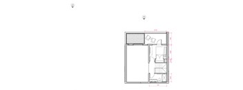1  Bed   2  Bath   1,038 Sq. Ft. Zaragoza Mezzanine Floor Plan at Expo at Forest Park, St. Louis, Missouri
