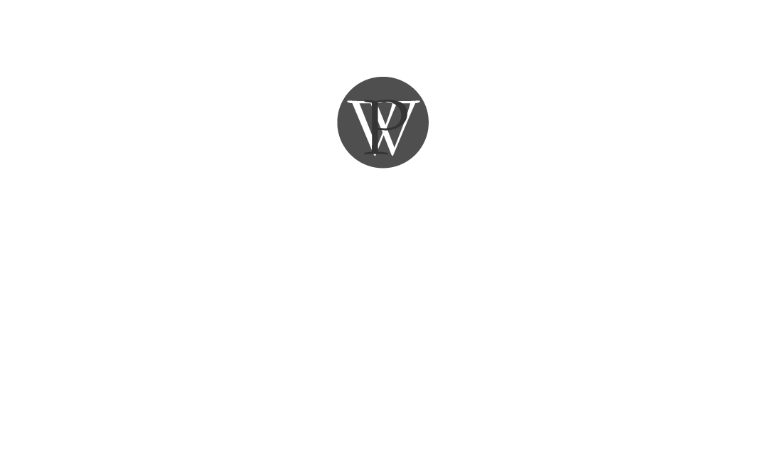 The image is a black and white logo for "The Plazza on West Pine".