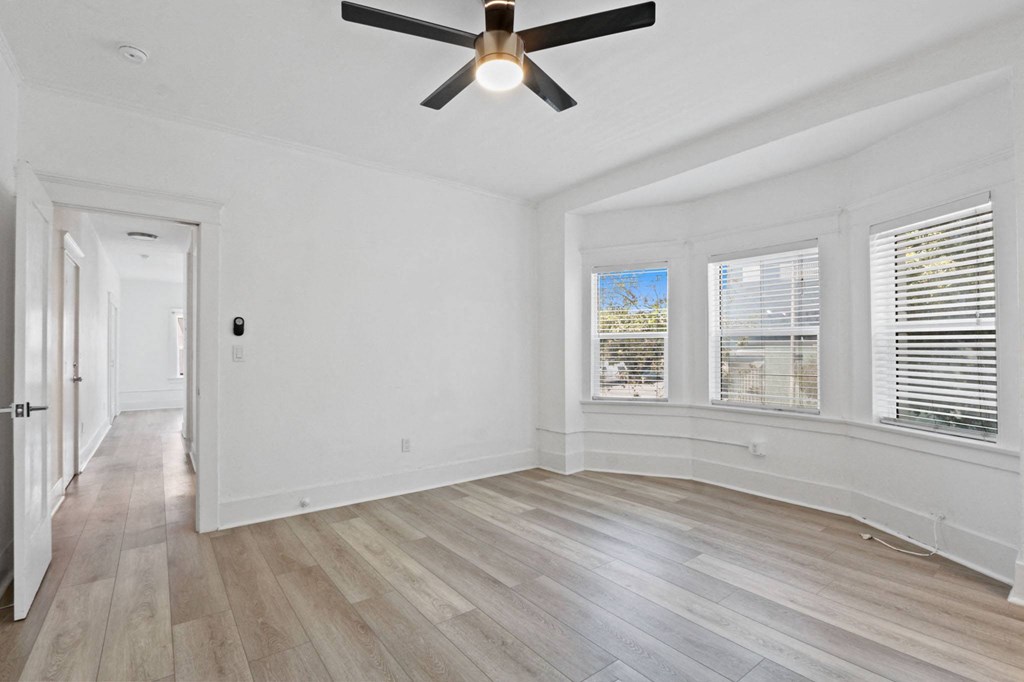 a reflection of people in a glass window