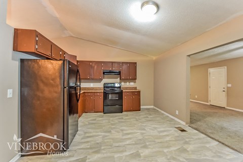 the kitchen is clean and ready for us to use