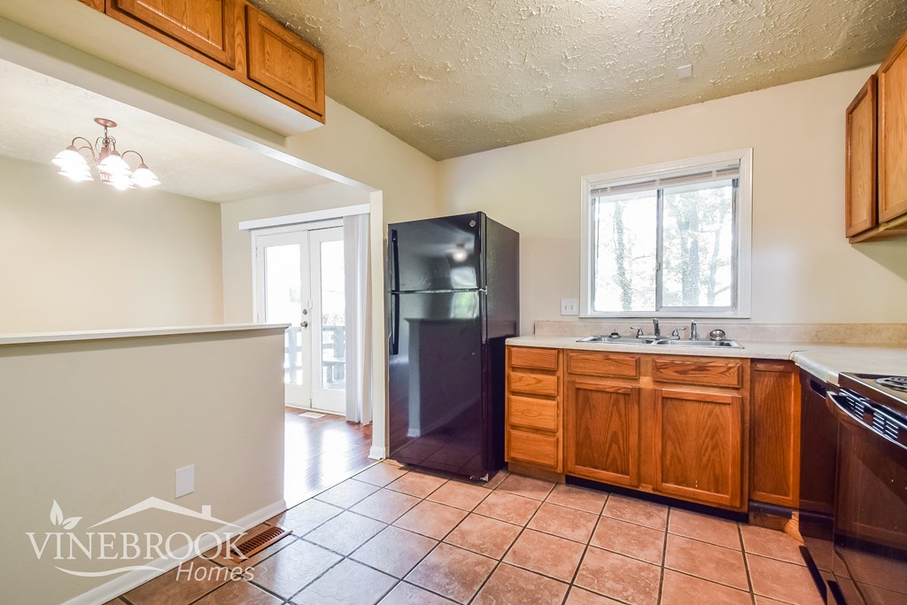 the kitchen is clean and ready for us to use