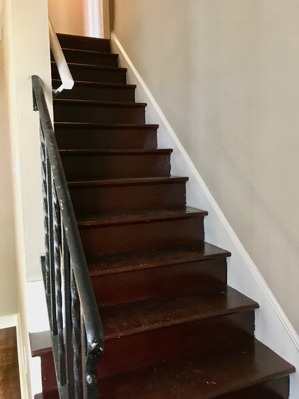 up the stairs to the 2nd and 3rd floors