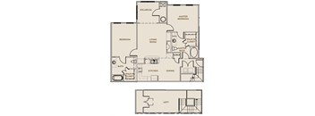 Two bedroom with loft floorplan at Washington Landing in Charles Town, WV
