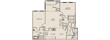 2 bedroom floorplan at Washington Landing in Charles Town, WV