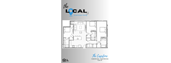 three bedroom and three bathroom floorplan