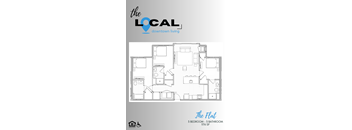 a floor plan of a 3 bedroom and 3 bathroom apartment