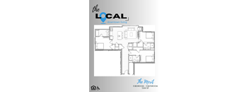 three bedroom and three bathroom floorplan