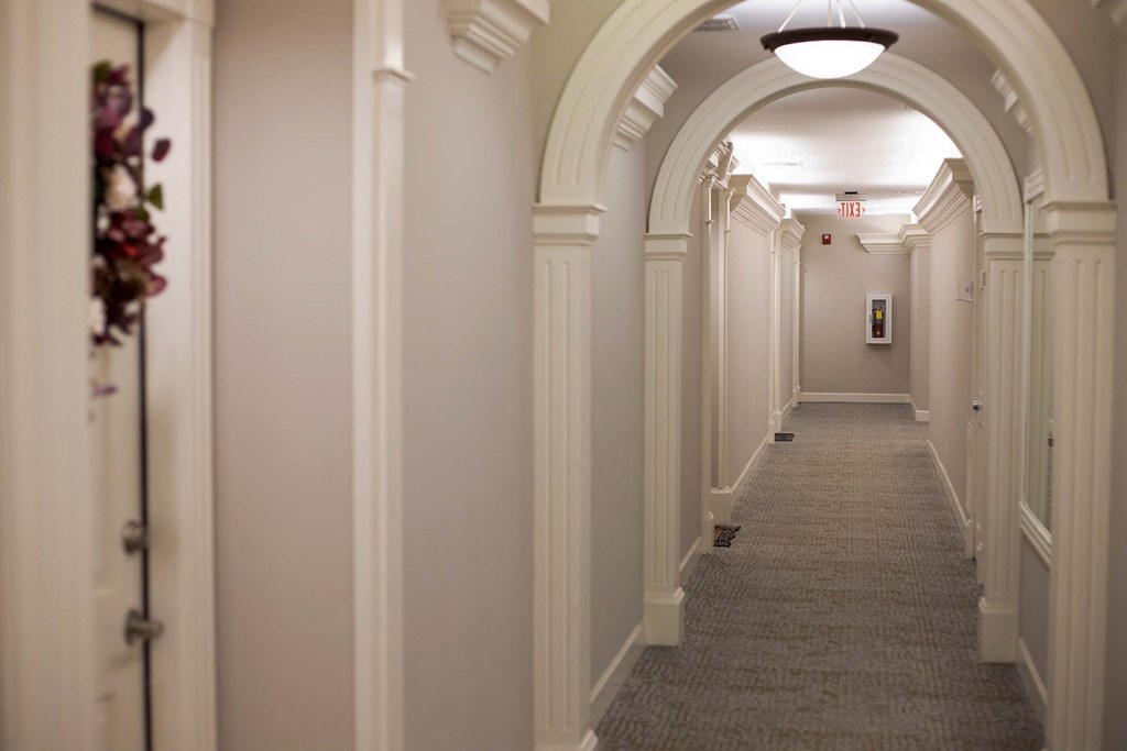 Hallway at Lenox Village Apartments, Atlanta