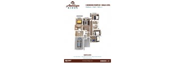 3 bedroom floor plan | the andalusia rice ridge  at Antelope Ridge, Box Elder