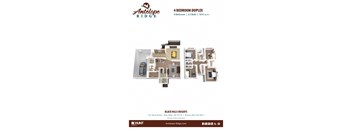 a bedroom duplex apartment floor plan  at Antelope Ridge, Box Elder, SD
