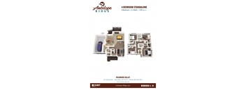 a bedroom floor plan is included in this ad  at Antelope Ridge, Box Elder, SD, 57719